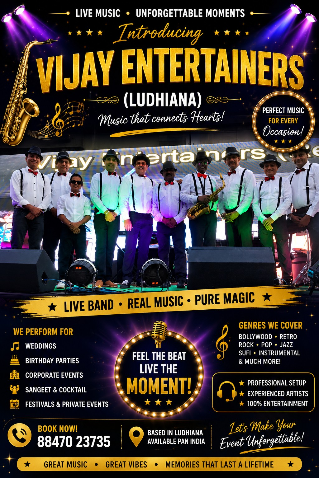 Vijay Entertainers performing live on stage